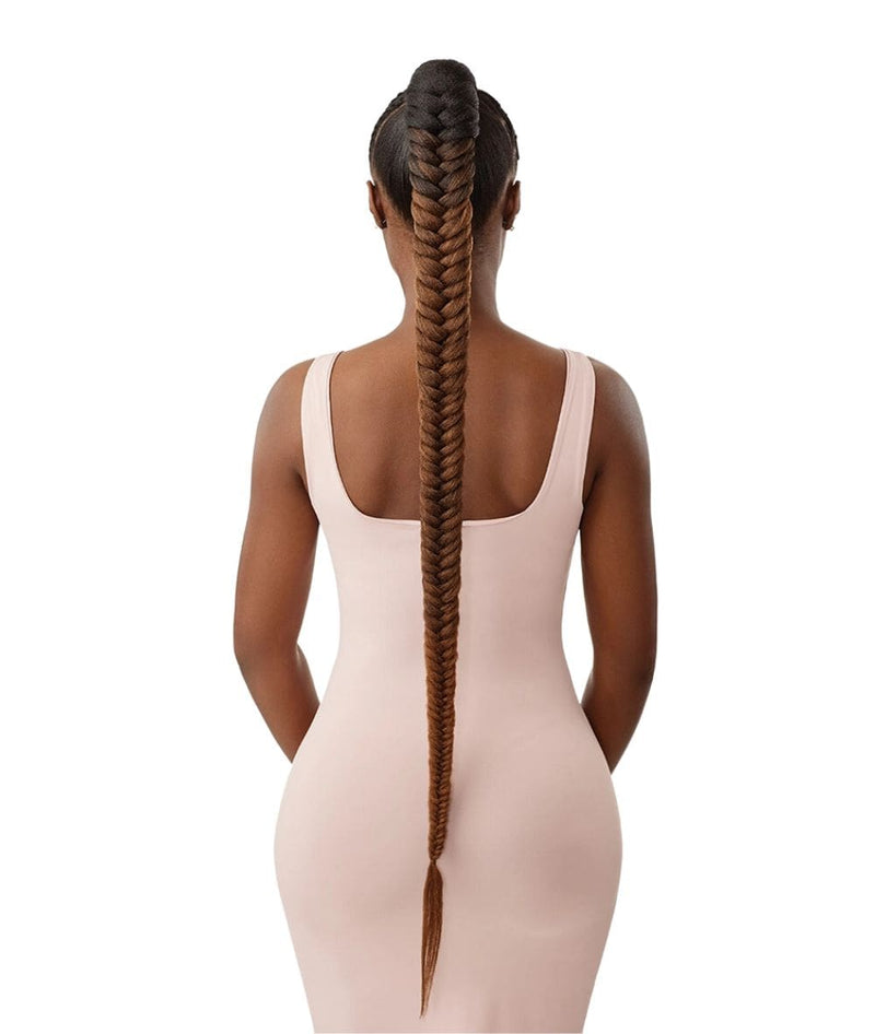 Outre Pretty Quick Wrap Pony Natural Braided Fishtail 42"