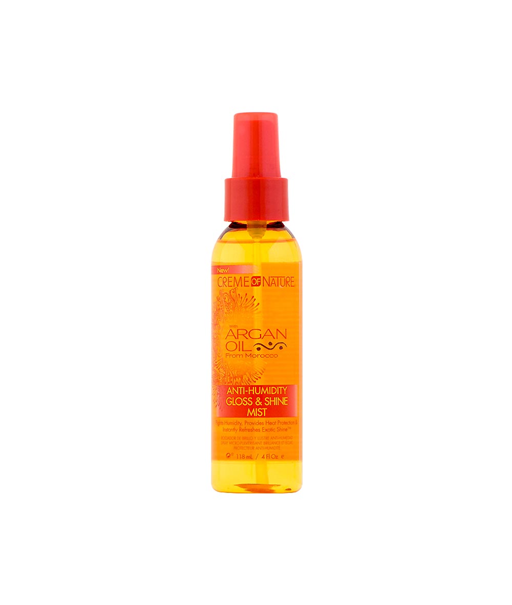 Creme of Nature Argan Oil from Morocco Anti-Humidity Gloss & Shine Mist  Hair Oil, 4 fl oz 