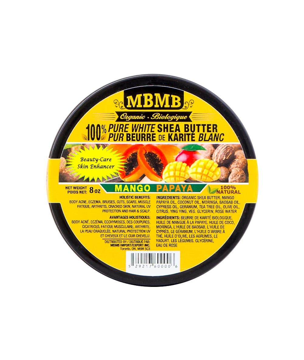 Mbmb 100% Pure White Shea Butter[Mango Papaya] 8Oz – Cloré Beauty