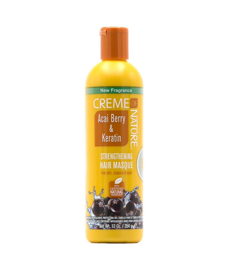 Cream Of Nature Acai Berry&Keratin Strengthening Masque 12Oz
