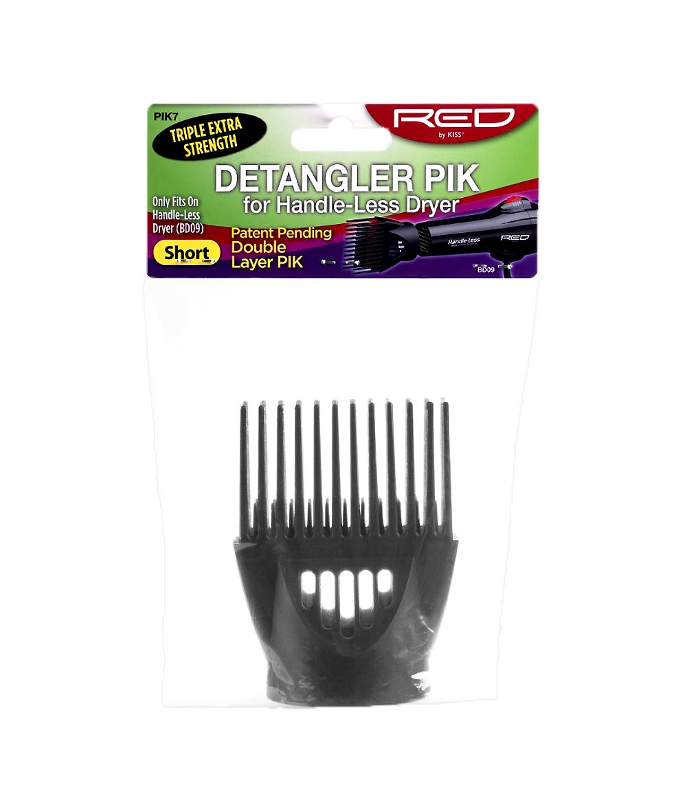 Detangler Red By Kiss Hair Dryer Attachments Red By Kiss Detangler Pik For Handle-Less Dryer Bd09 #Pik7-Short