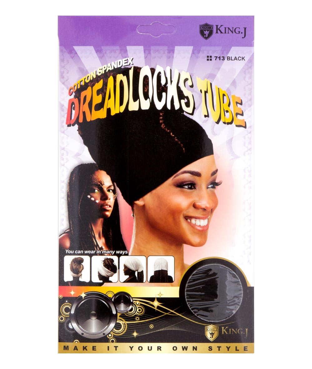 Dreadlocks Breathable Tube Ultra Stretch Black Magic Collection, Afro Hair  Boutique