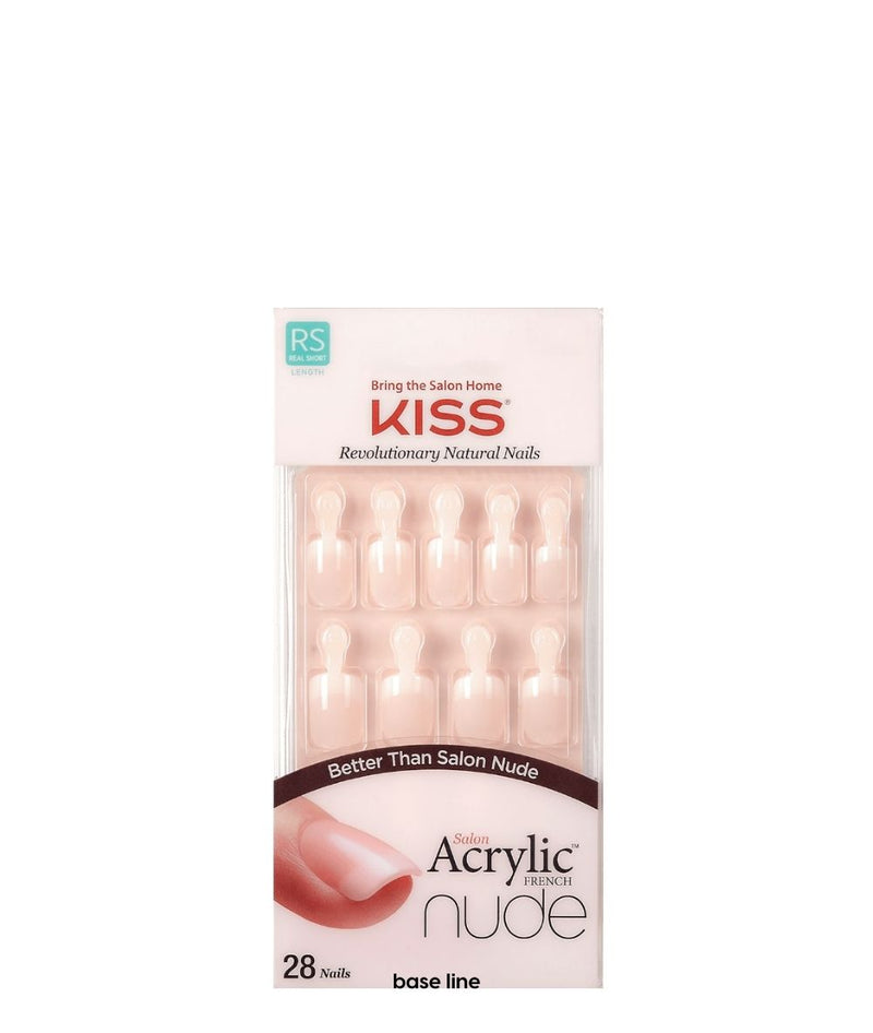 Kiss Salon Acrylic French Kit 28 Nails 