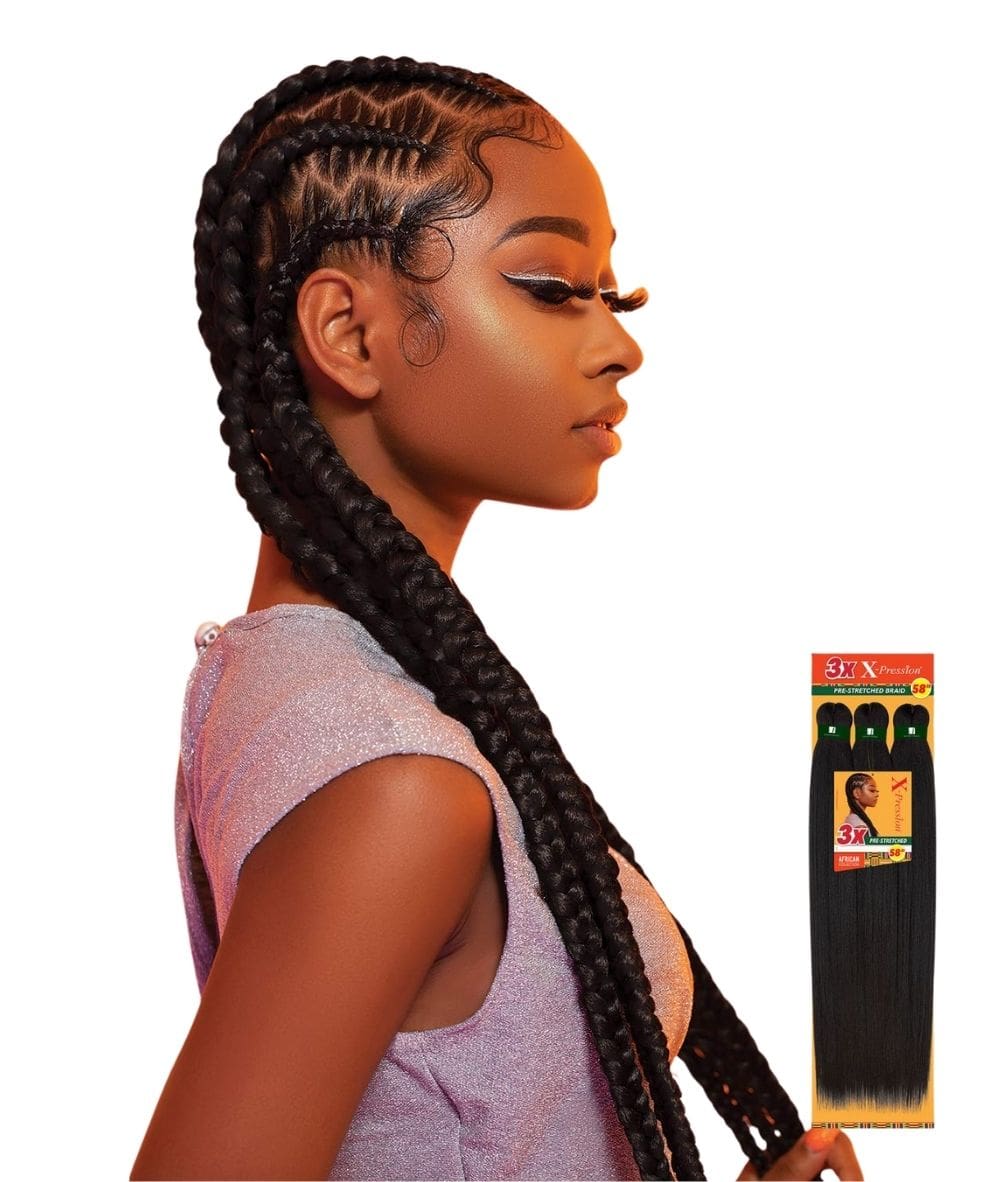 Sensationnel African Collection 3X X-Pression Pre-Stretched Braid 58 –  Cloré Beauty