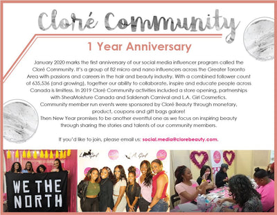 Happy 1 Year Anniversary Cloré Community!