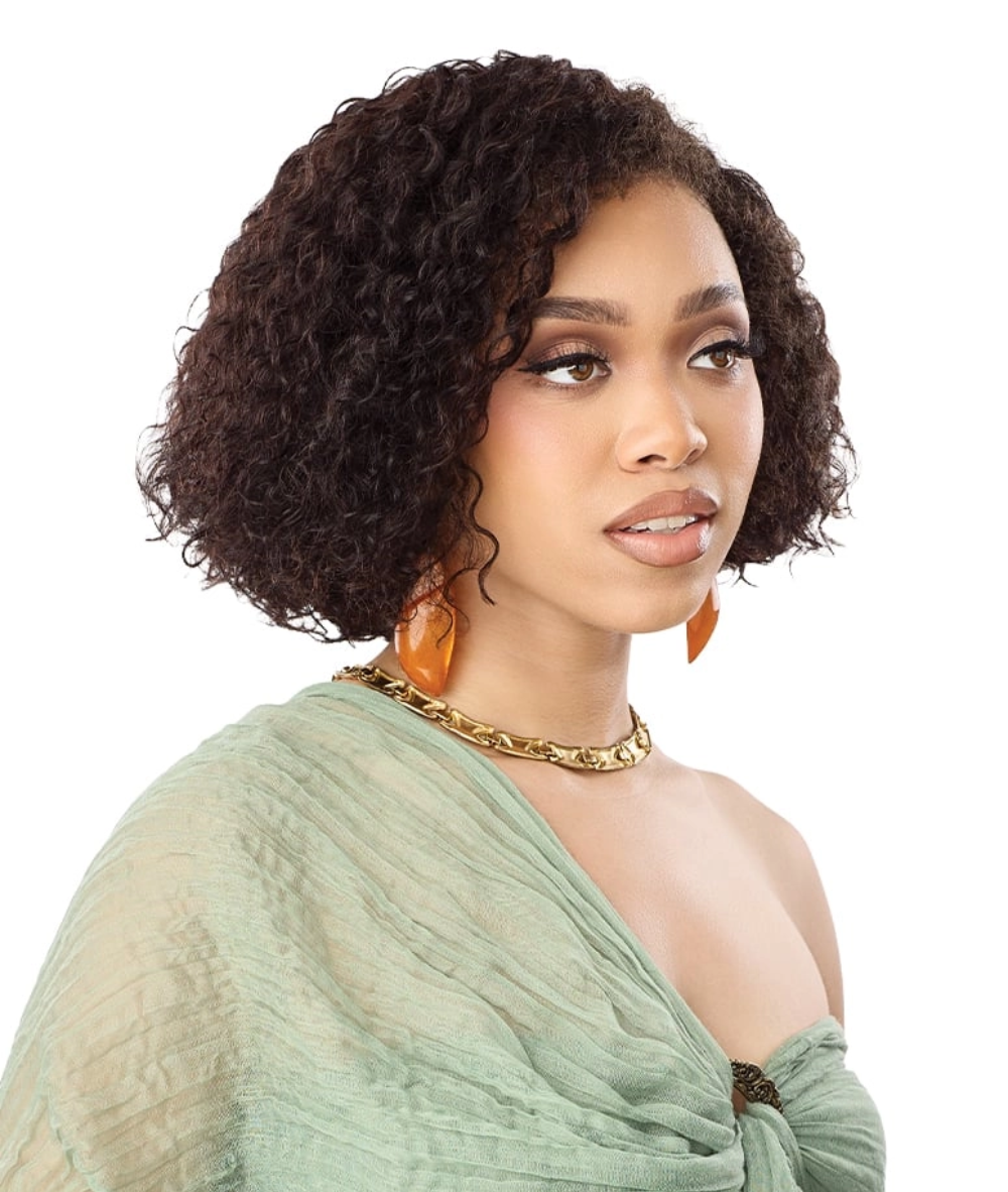 Outre EverRoot Spanish Waves 10 inch half wig details