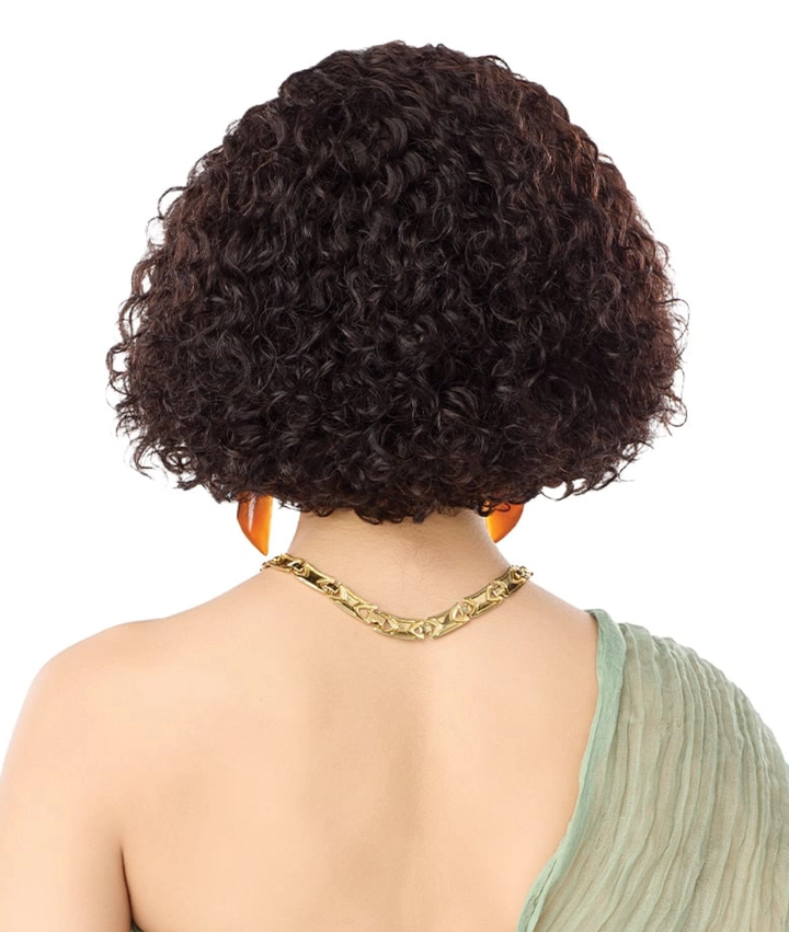 Outre EverRoot Spanish Waves 10 inch half wig styling view