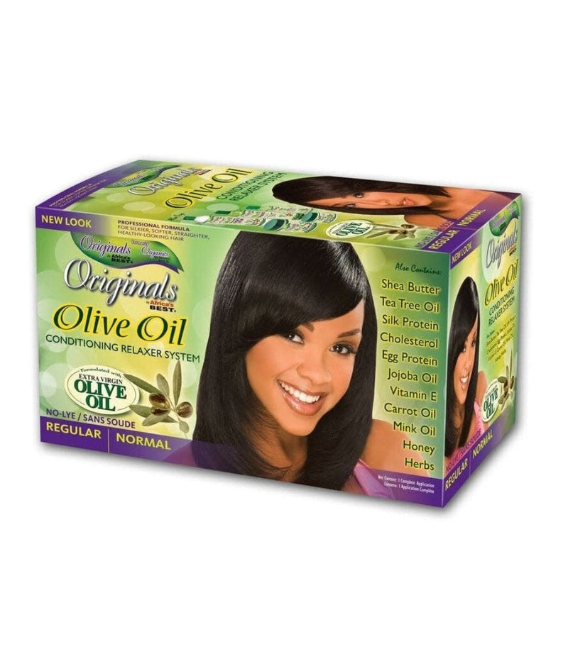 Africas Best Olive Oil Relaxer N/L(Regular) Kit