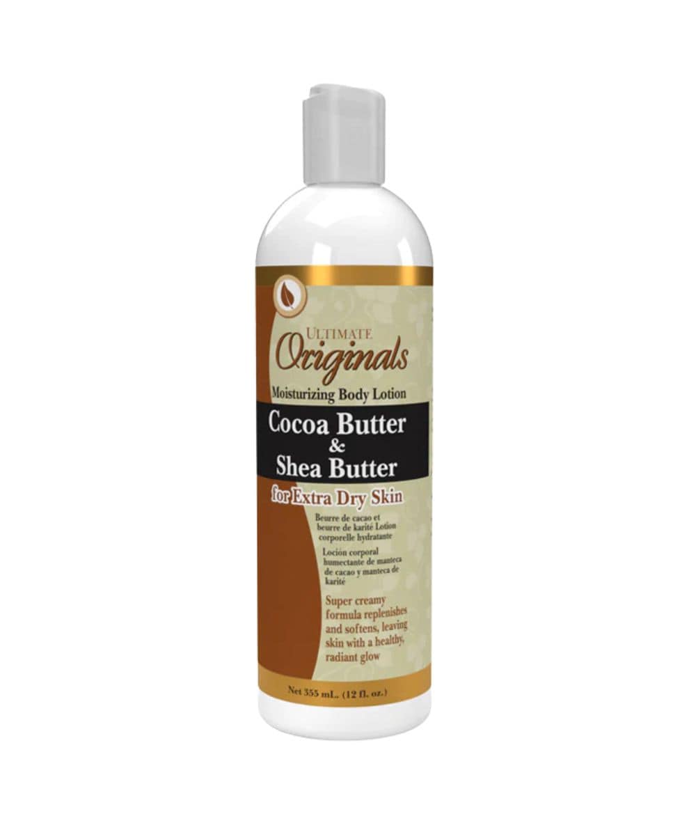 Ultimate Organics Moisturizing Body Lotion Cocoa Butter & Shea Butter Lotion 12Oz