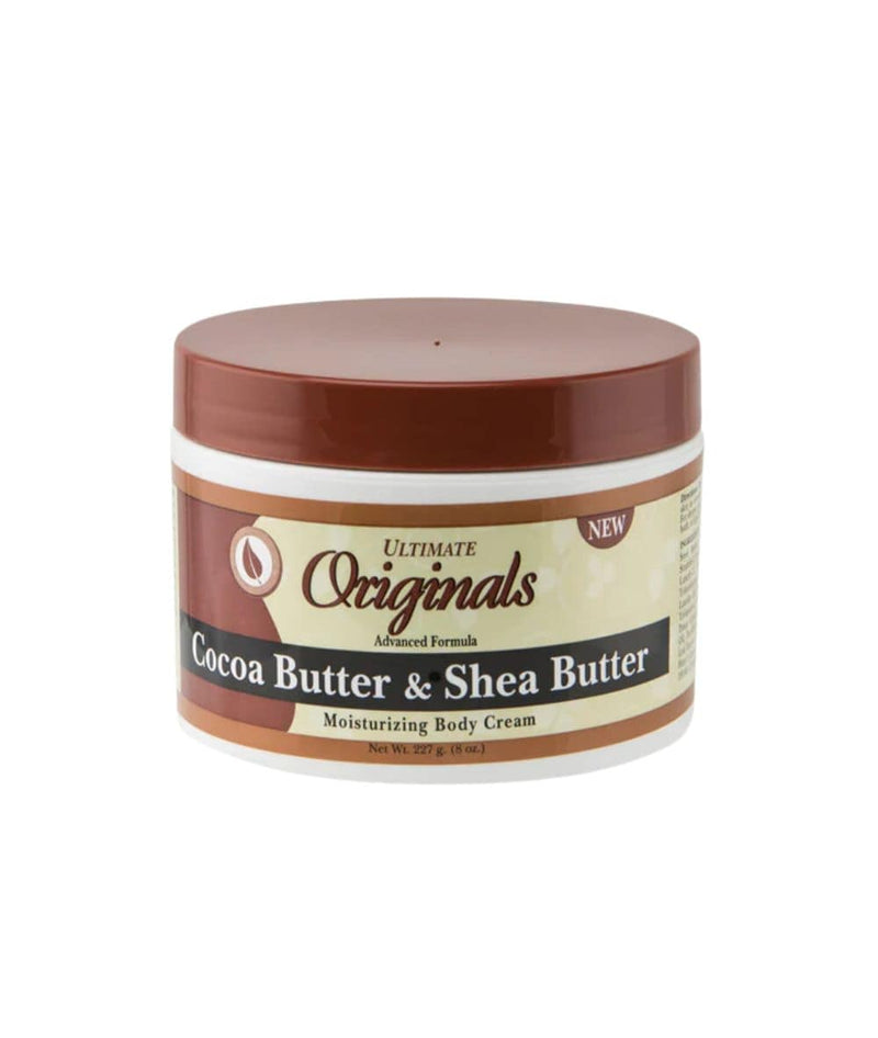 Ultimate Organics Cocoa Butter & Shea Butter Moisturizing Body Cream 8Oz