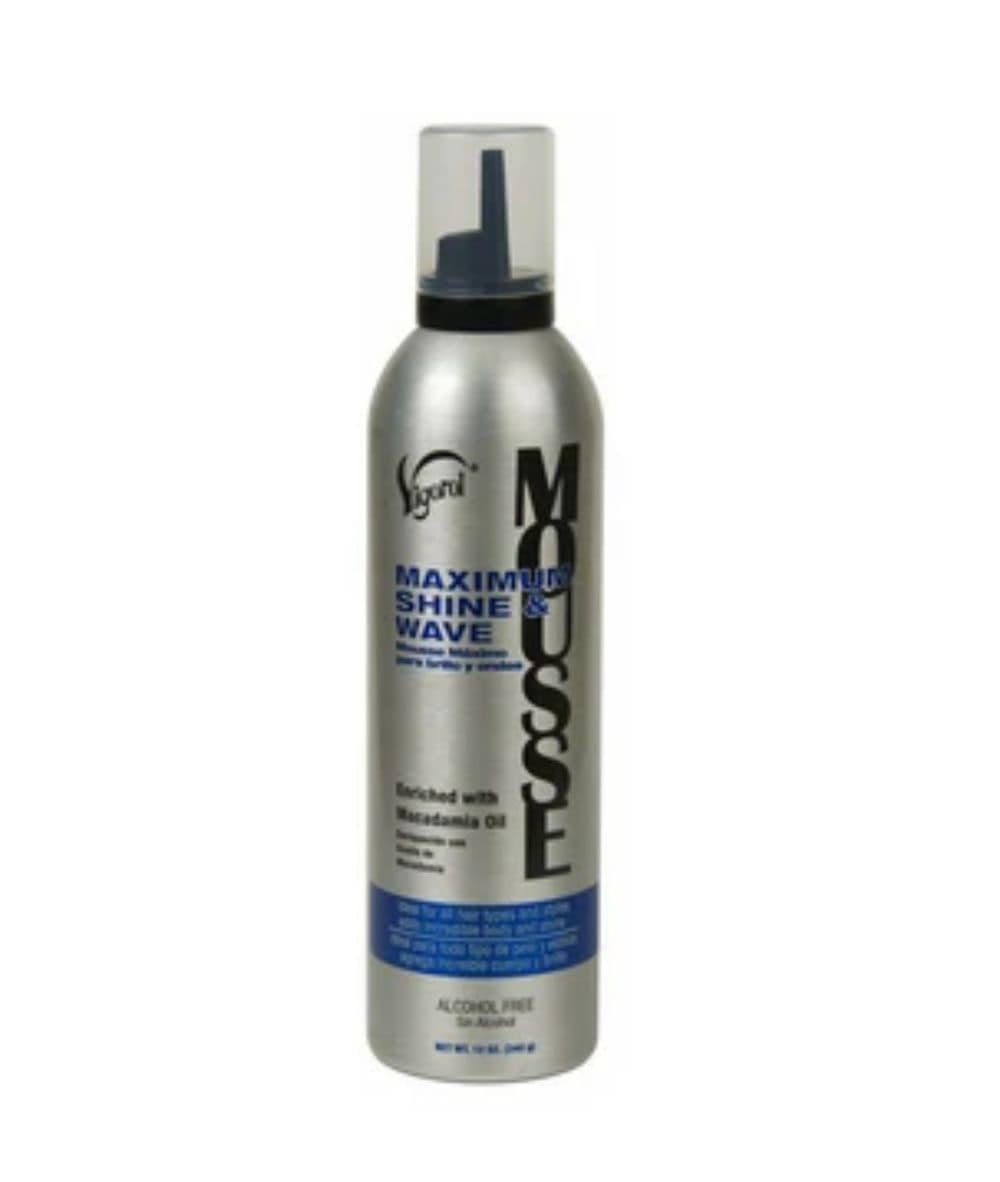 Vigorol Mousse Max Shine & Wave 12Oz