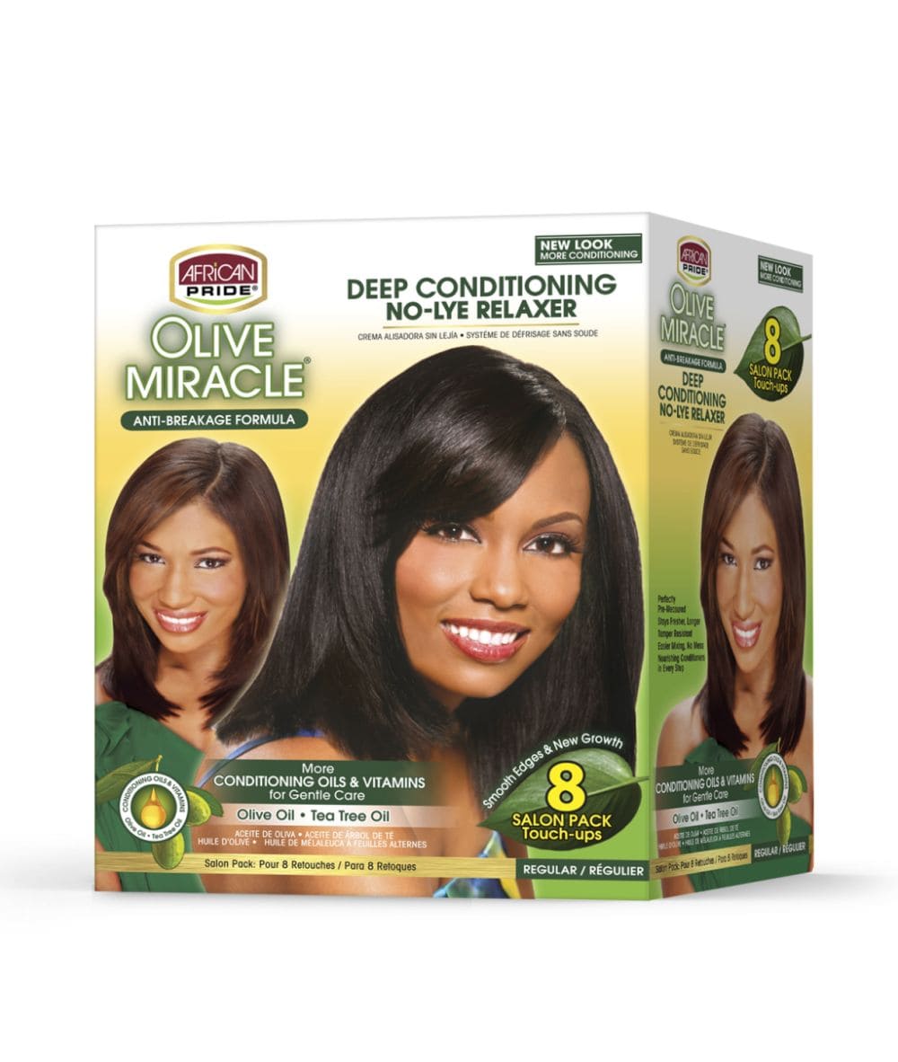 African Pride Olive Miracle Relaxer 8App [Regular], Hair Care - Cloré Beauty