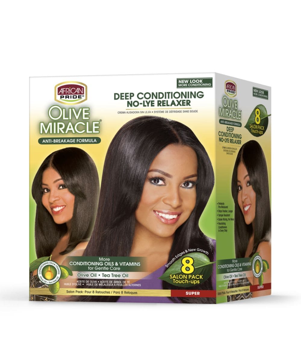 African Pride Olive Miracle Relaxer 8App [Super], Hair Care - Cloré Beauty