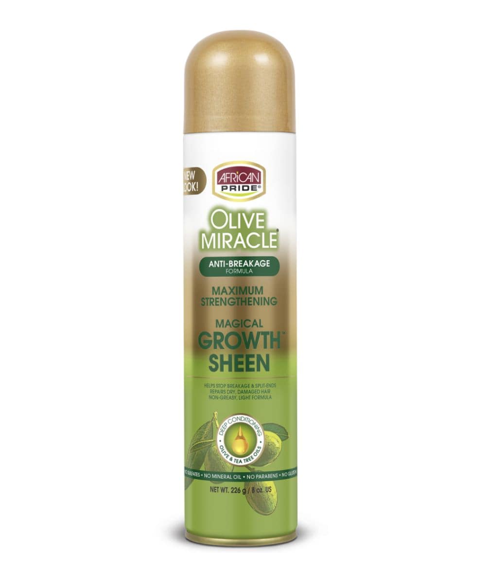 African Pride Olive Miracle Growth Sheen 8Oz