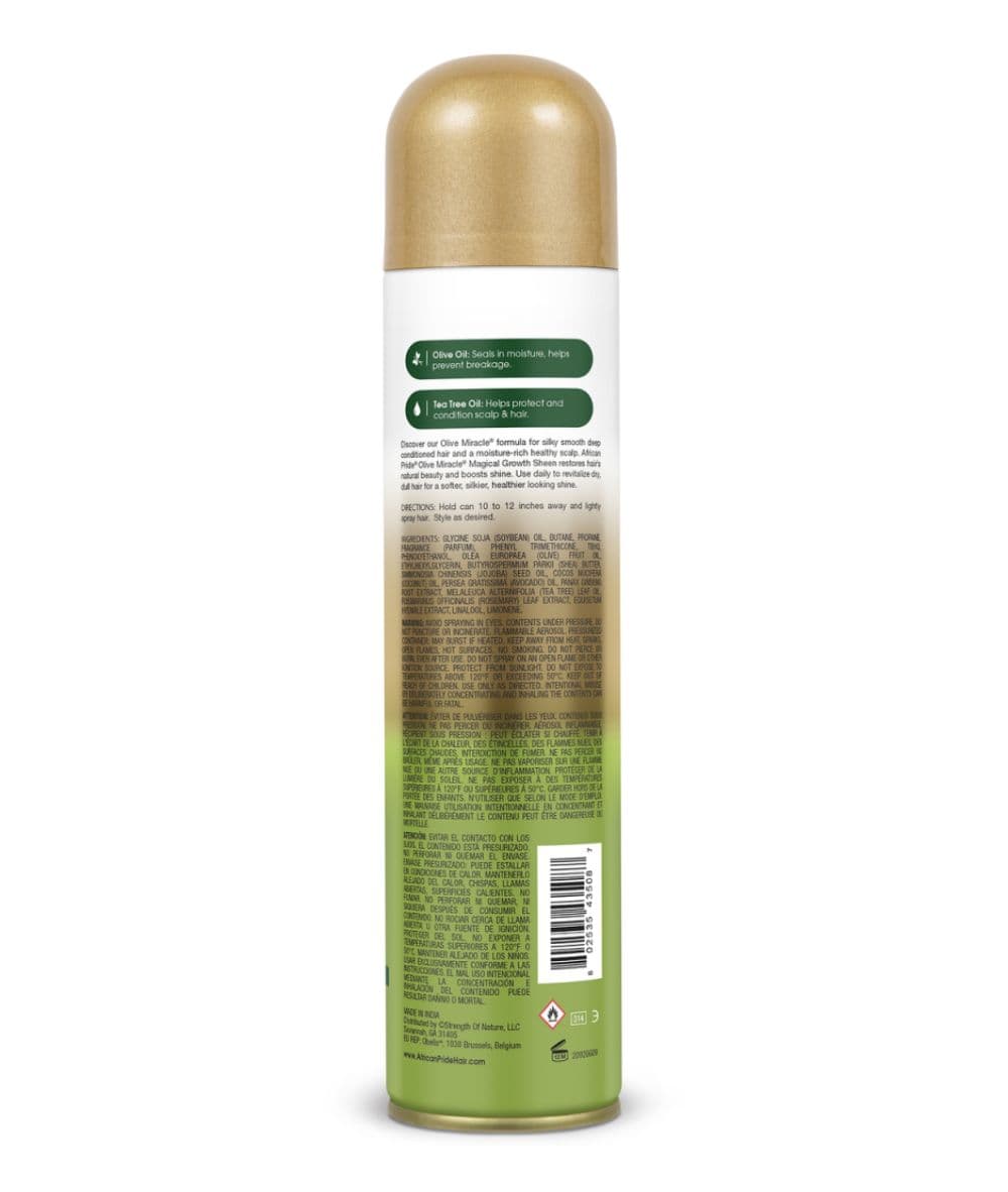 African Pride Olive Miracle Growth Sheen 8oz, HAIR CARE - Cloré Beauty