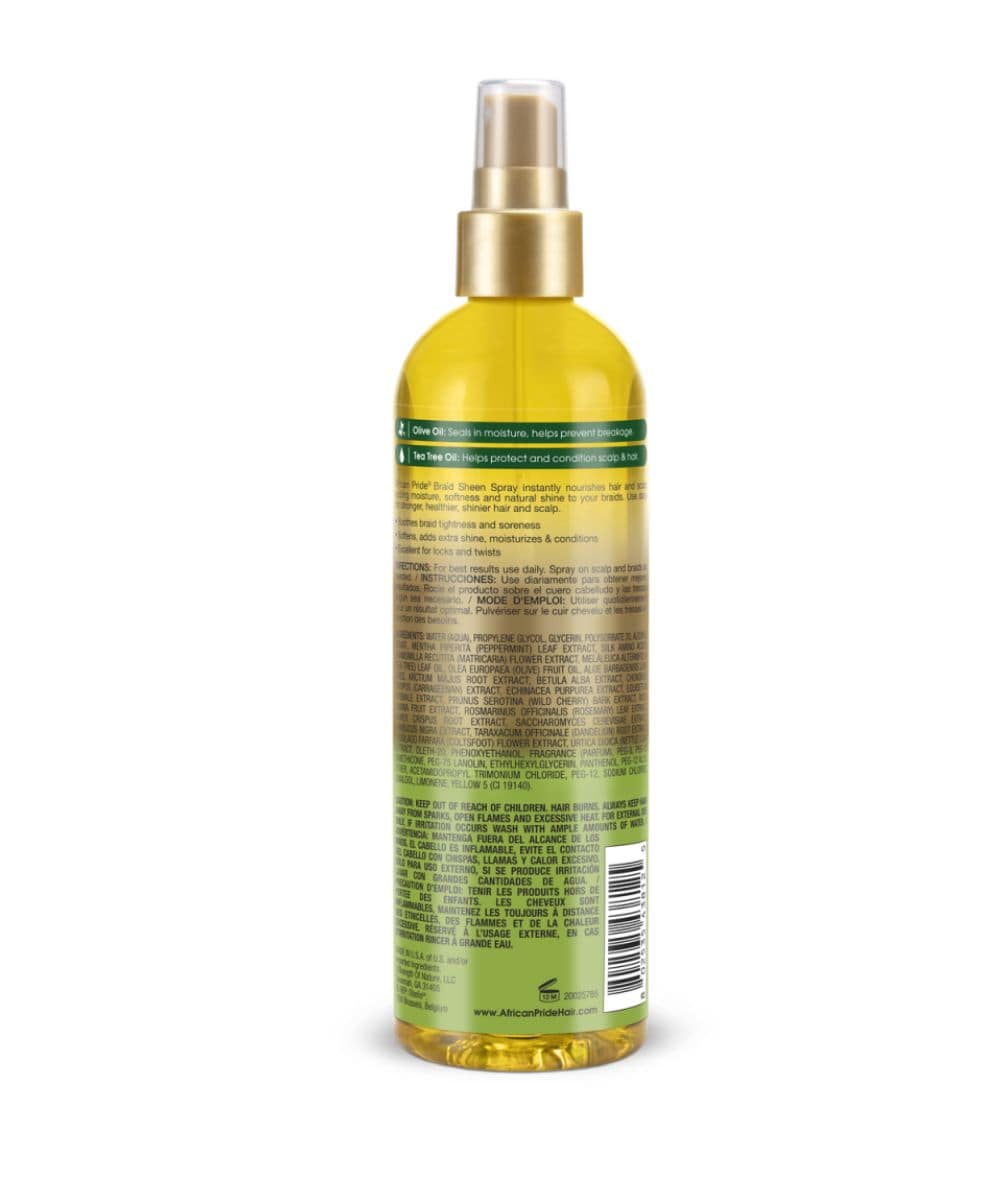 African Pride Olive Miracle Braid Sheen Spray 12oz, Hair Care - Cloré Beauty