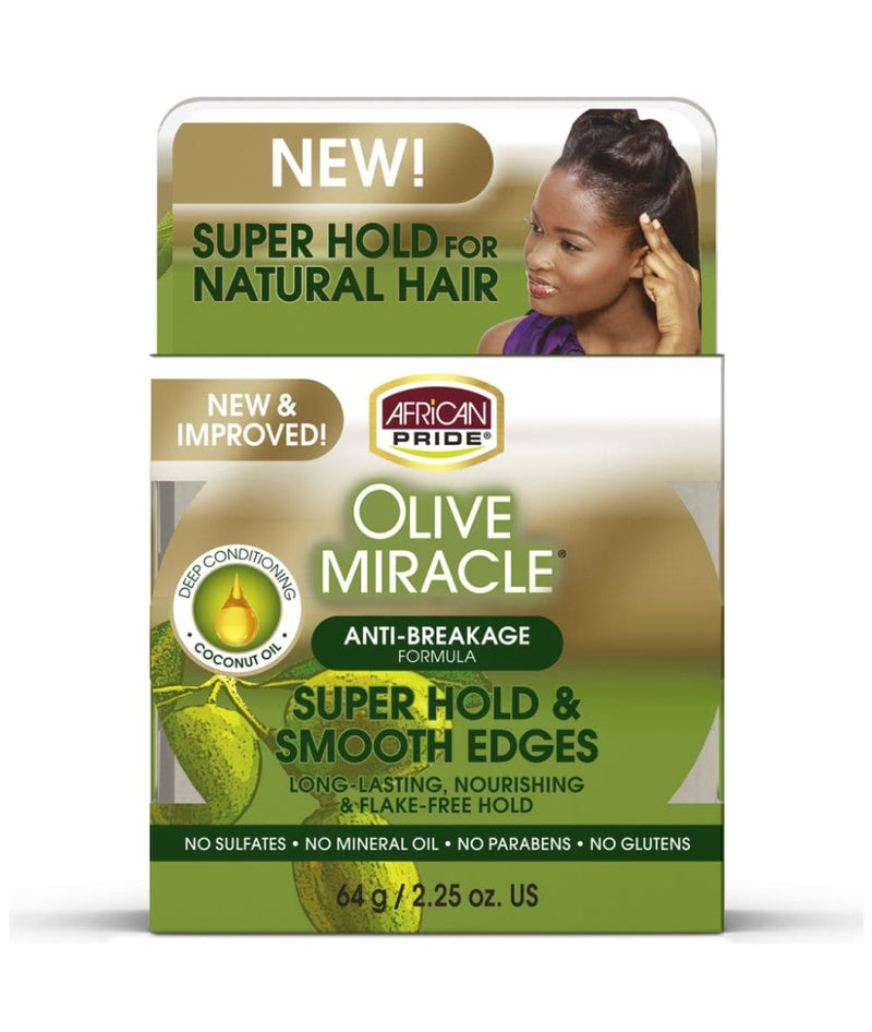 African Pride Olive Miracle Silky Smooth Edges 2.25Oz