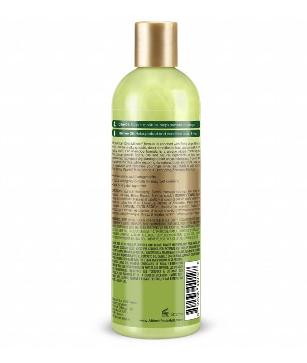 African Pride Olive Miracle 2-In-1 Shampoo & Conditioner 12oz, Hair Care - Cloré Beauty