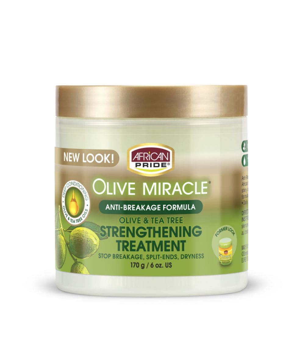 African Pride Olive Miracle Strengthening Treatment 6oz, Hair Care - Cloré Beauty