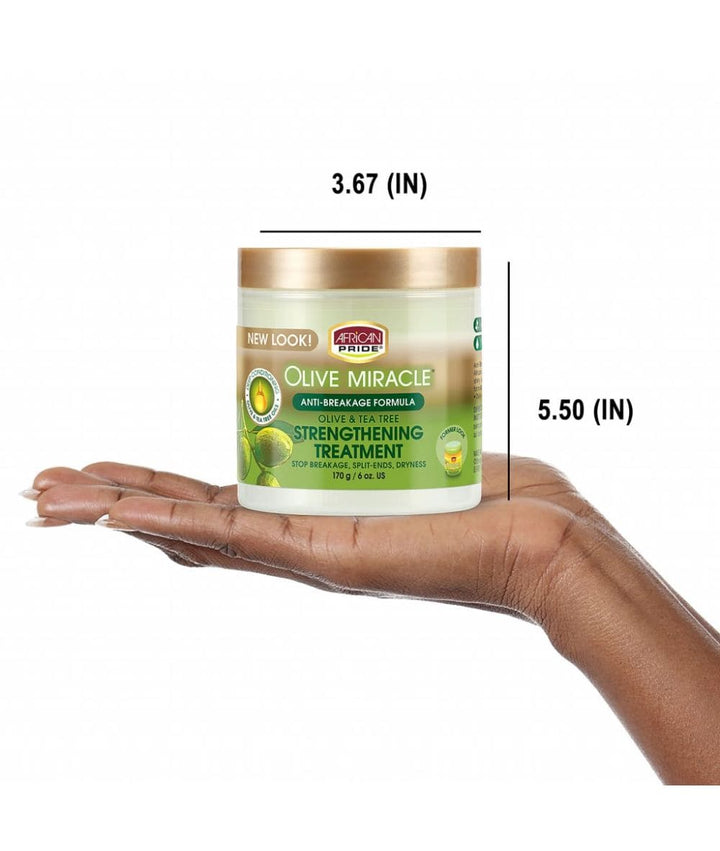 African Pride Olive Miracle Strengthening Treatment 6Oz