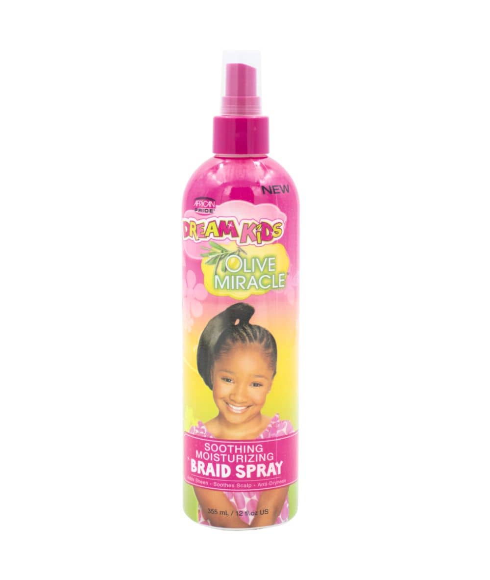 African Pride Dream Kids Olive Miracle Soothing Moisturizing Braid Spray 12oz