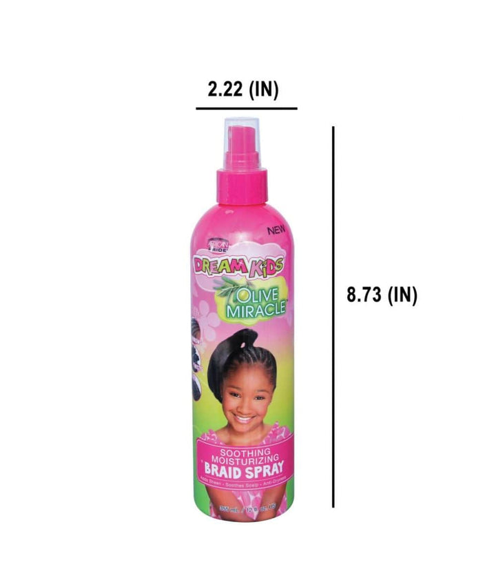 African Pride Dream Kids Olive Miracle Soothing Moisturizing Braid Spray 12oz