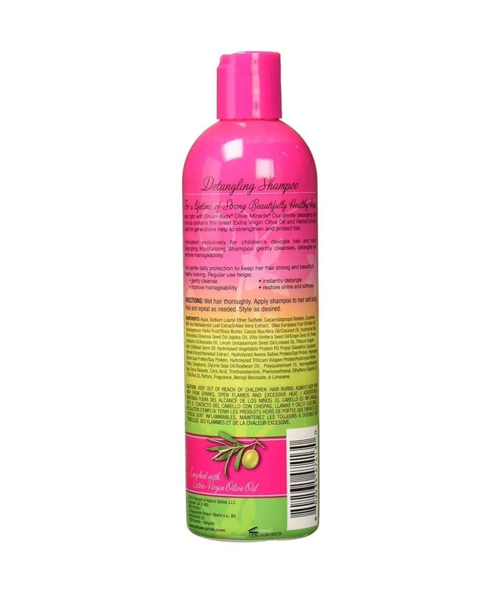 African Pride Dream Kids Olive Miracle Detangling Moisturizing Shampoo 12oz