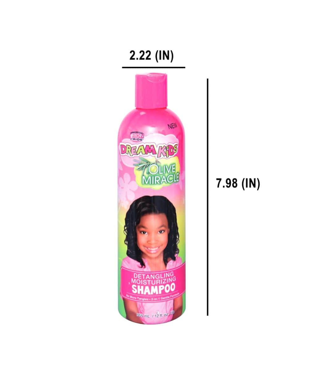 African Pride Dream Kids Olive Miracle Detangling Moisturizing Shampoo 12oz