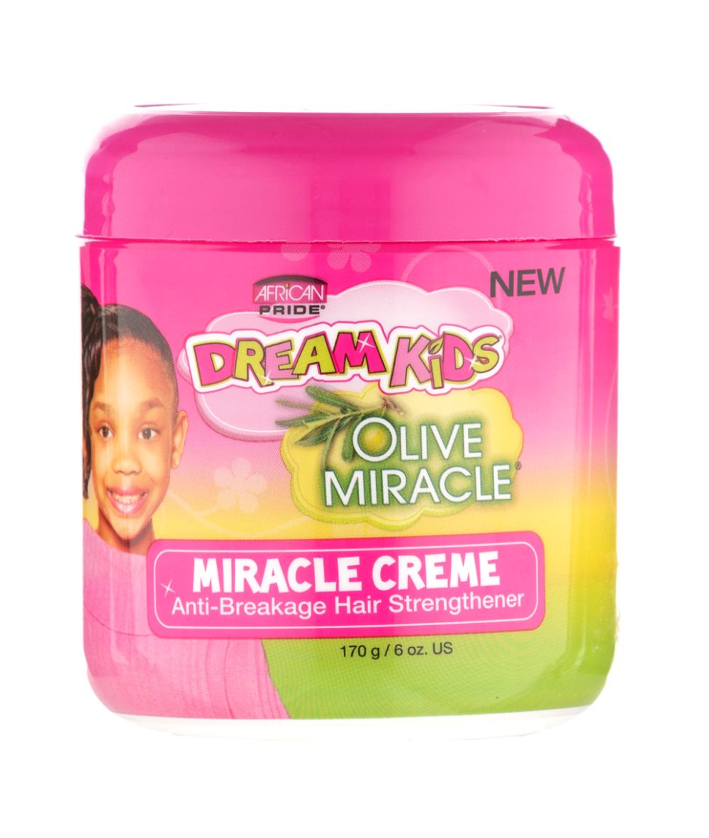 African Pride Dream Kids Olive Miracle Anti-breakage Hair Strengthener Miracle Creme 6oz