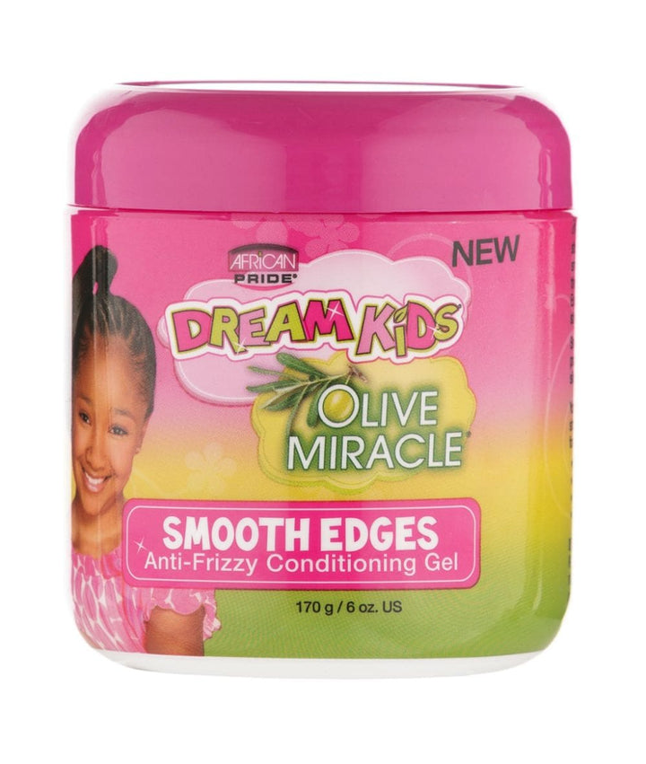 African Pride Dream Kids Olive Miracle Smooth Edges Anti-frizzy Conditioning Gel 6oz