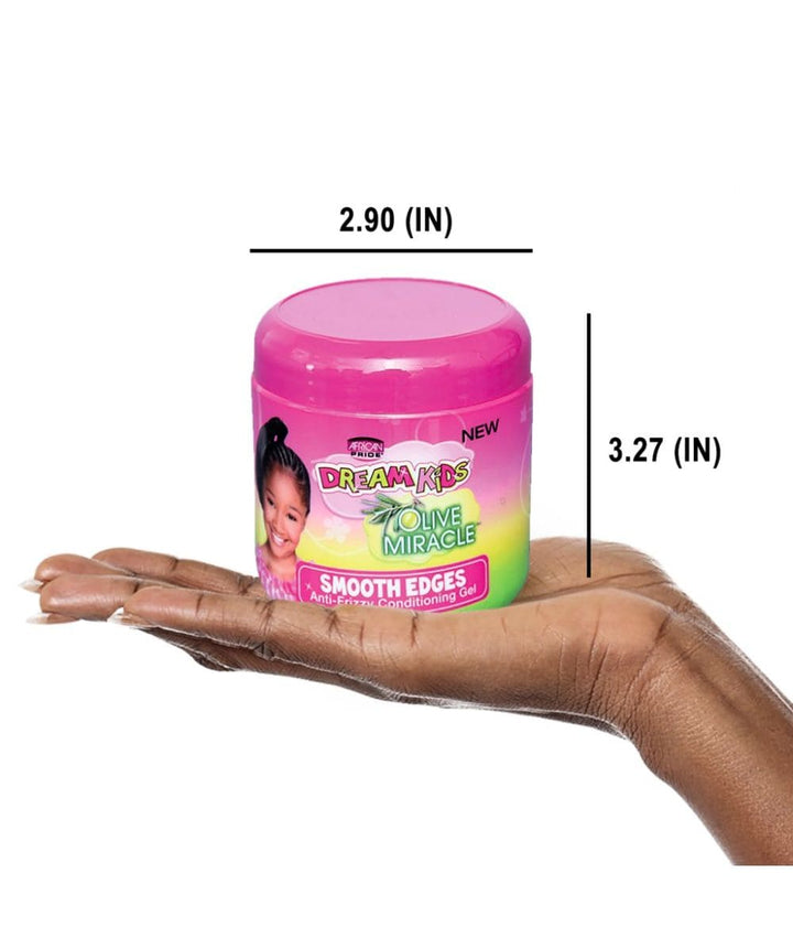 African Pride Dream Kids Olive Miracle Smooth Edges Anti-frizzy Conditioning Gel 6oz