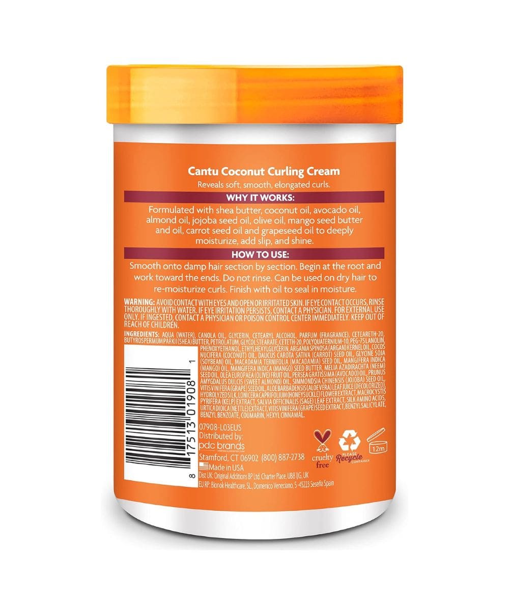 Cantu Shea Butter Natural Hair Coconut Curling Cream, HAIR CARE - Cloré Beauty