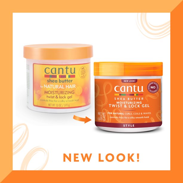 Cantu Shea Butter Natural Hair Moisturizing Twist&Lock Gel 13OZ