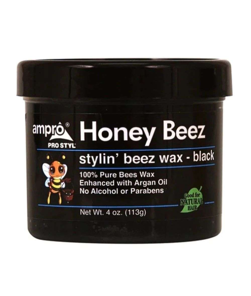 Ampro Honey Beez Wax-Black 4oz, HAIR CARE - Cloré Beauty