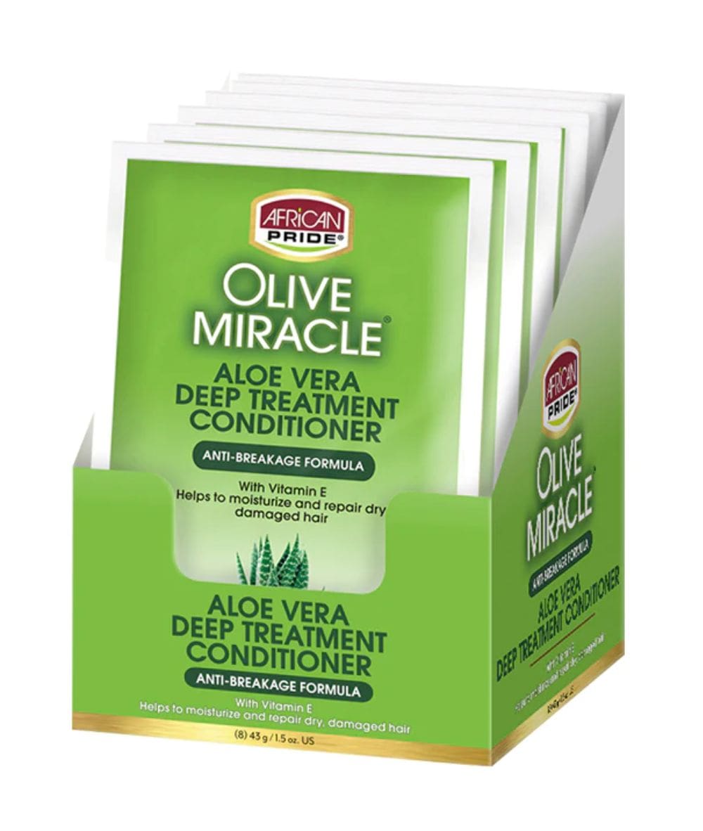 African Pride Olive miracle Anti-Breakage Deep Conditioning Treatment 1.5oz, Hair Care - Cloré Beauty