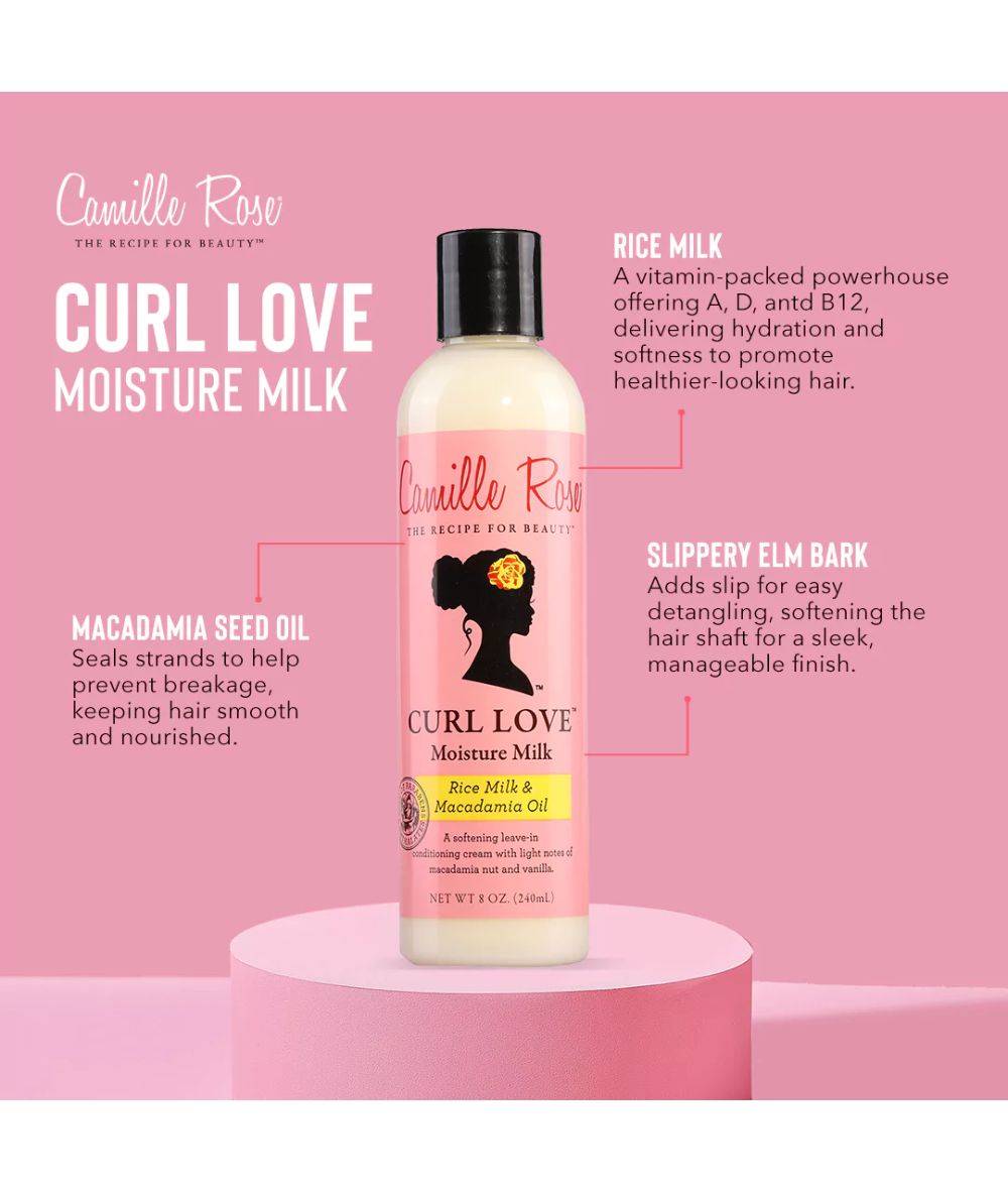 Camille Rose Curl Love Moisture Milk 8oz, HAIR CARE - Cloré Beauty