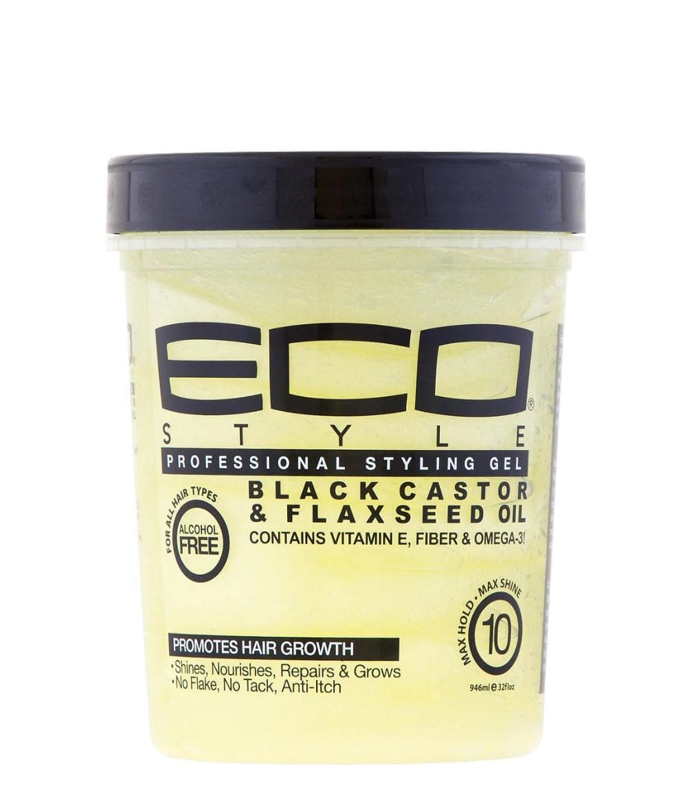 Eco Styling Gel - Black Castor & Flaxseed Oil, HAIR CARE - Cloré Beauty