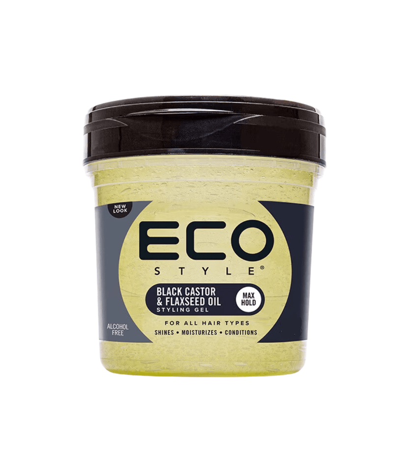 Eco Style Styling Gel[Black Castor&Flaxseed Oil] 8Oz