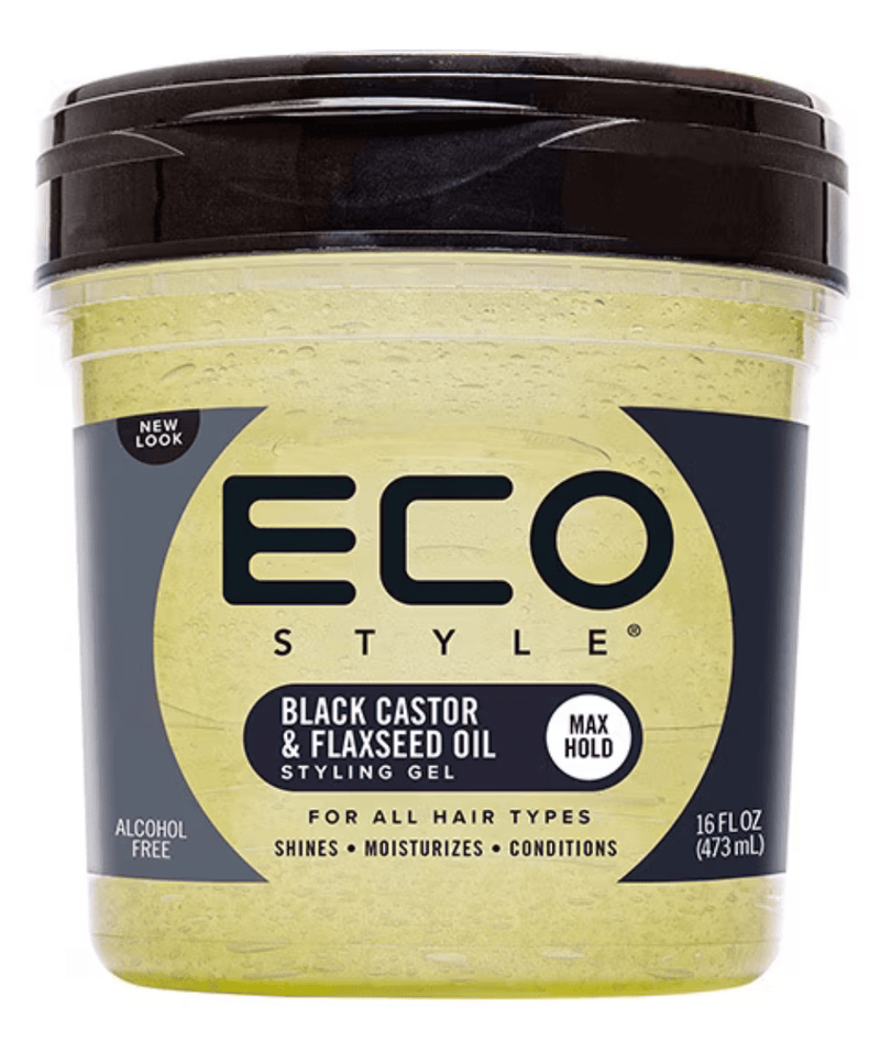 Eco Style Styling Gel[Black Castor&Flaxseed Oil] 16Oz