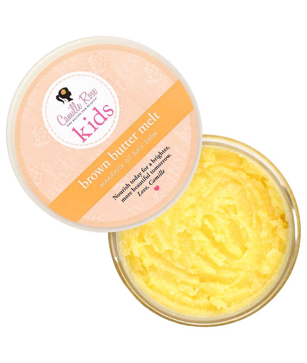 Camille Rose Kids Brown Butter Melt Mandarin Oil Hair Balm 4oz, Hair Care - Cloré Beauty