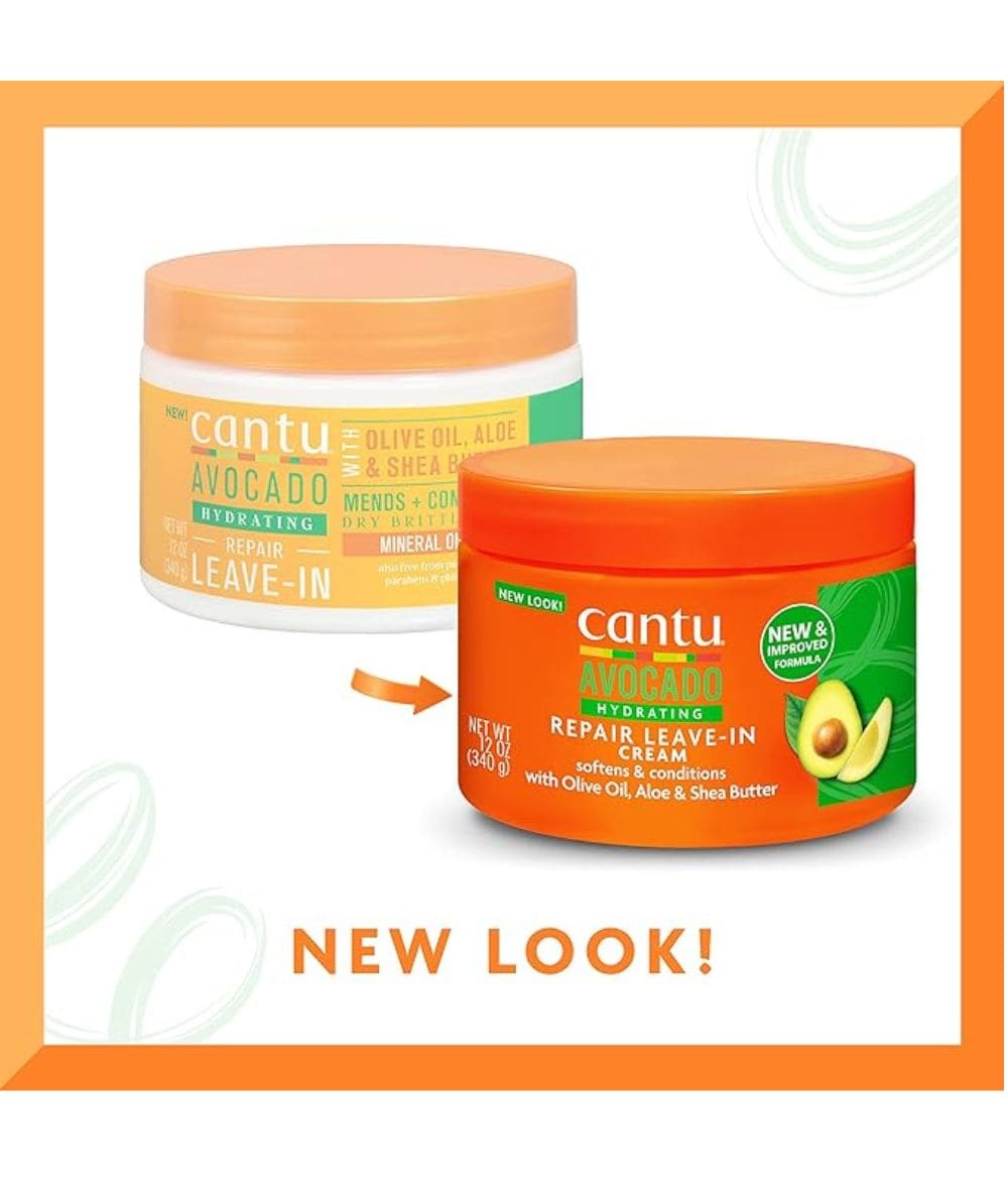 Cantu Avocado Collection Avocado Hydrating Repair Leave In 12Oz, Hair Care - Cloré Beauty