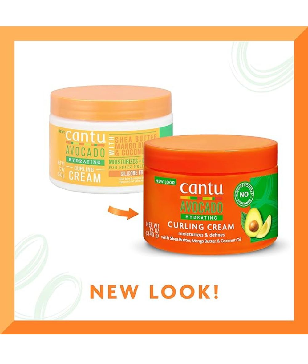 Cantu Avocado Collection Avocado Hydrating Curling Cream 12Oz, HAIR CARE - Cloré Beauty