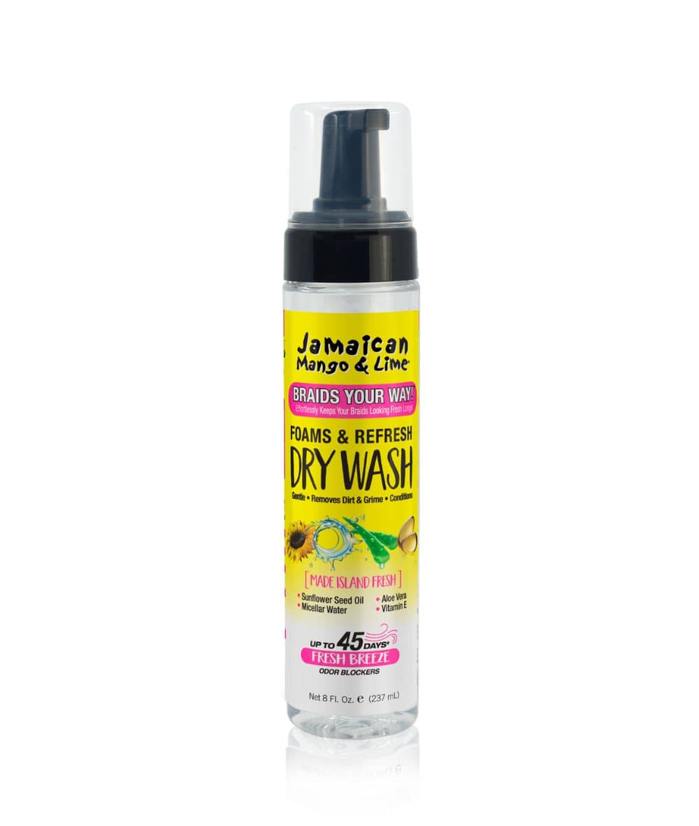 Jamaican Mango & Lime Braids Your Way Foam & Refresh Dry Wash 8oz, HAIR CARE - Cloré Beauty