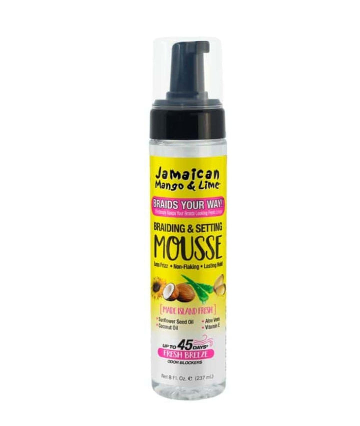 Jamaican Mango & Lime Braids Your Way Shine & Molds Mousse 8oz