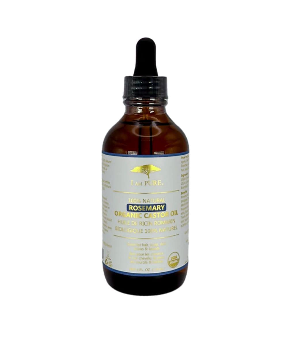 I Am Pure 100% Natural Organic Castor Oil[Rosemary] 4Oz