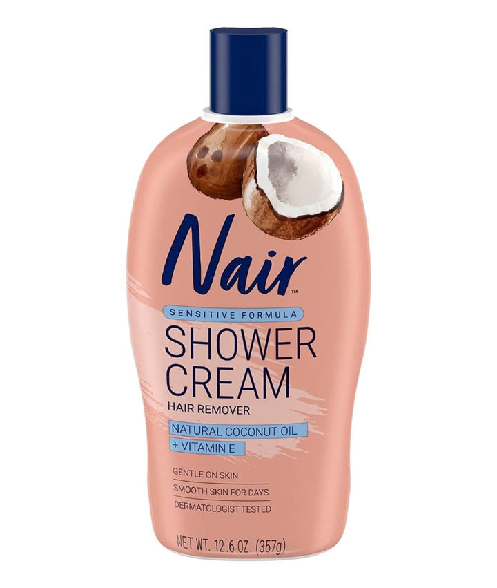 Nair Shower Cream Hair Remover With Coconut Oil 12.6oz