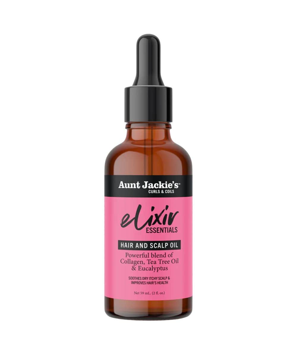 Aunt Jackie's Elixir Essential Hair&Scalp Oil[Collagen, Tea Tree&Eucalyptus] 2oz, Hair Care - Cloré Beauty