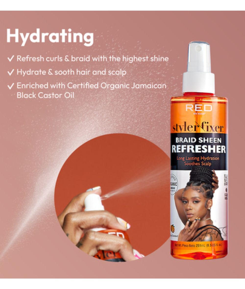 Red By Kiss Styler Fixer Braid Sheen Refresher 8.5Oz, HAIR CARE - Cloré Beauty