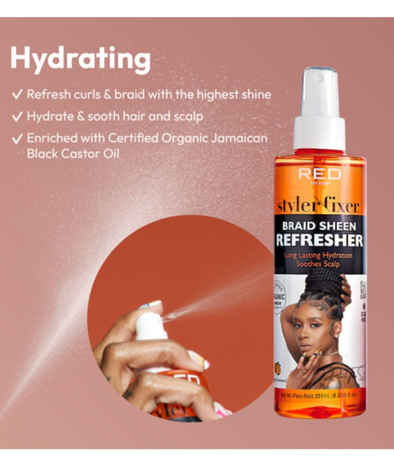 Red By Kiss Styler Fixer Braid Sheen Refresher 8.5Oz