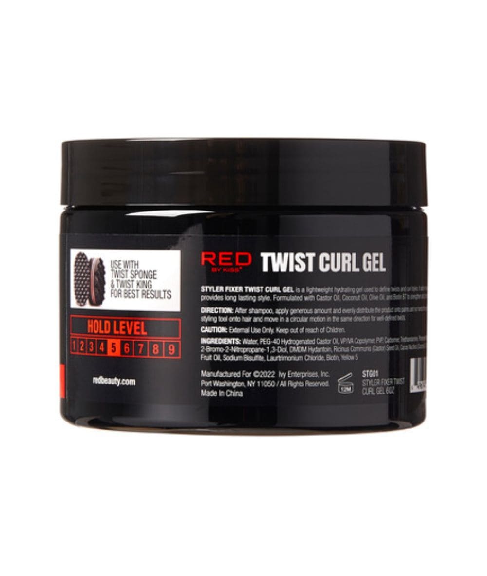 Red By Kiss Styler Fixer Twist Curl Gel 6Oz, Hair Care - Cloré Beauty